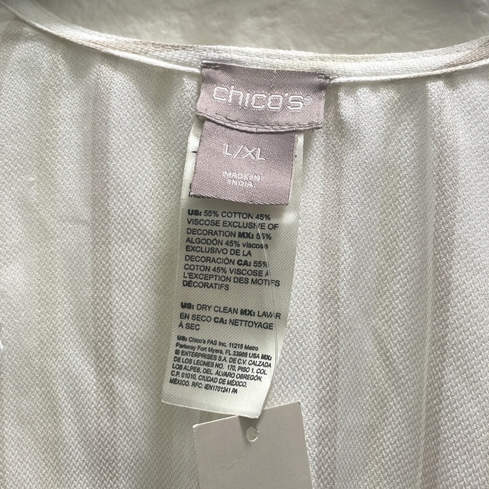 Chicos kimono ruana wrap tropical Bahamas  size large xlarge - Picture 6 of 7